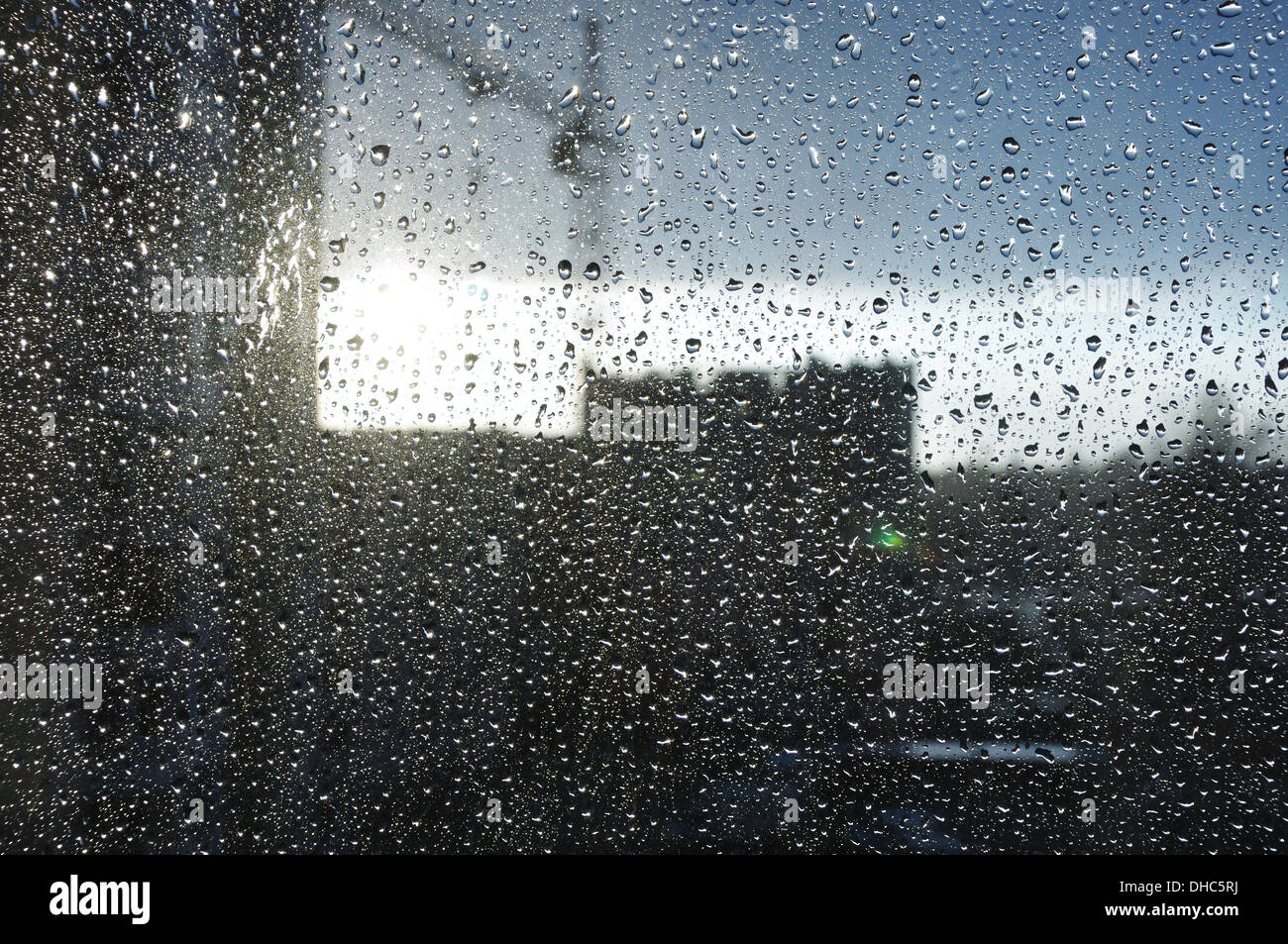 Sun Through Window Rain Drops High Resolution Stock Photography And Images Alamy