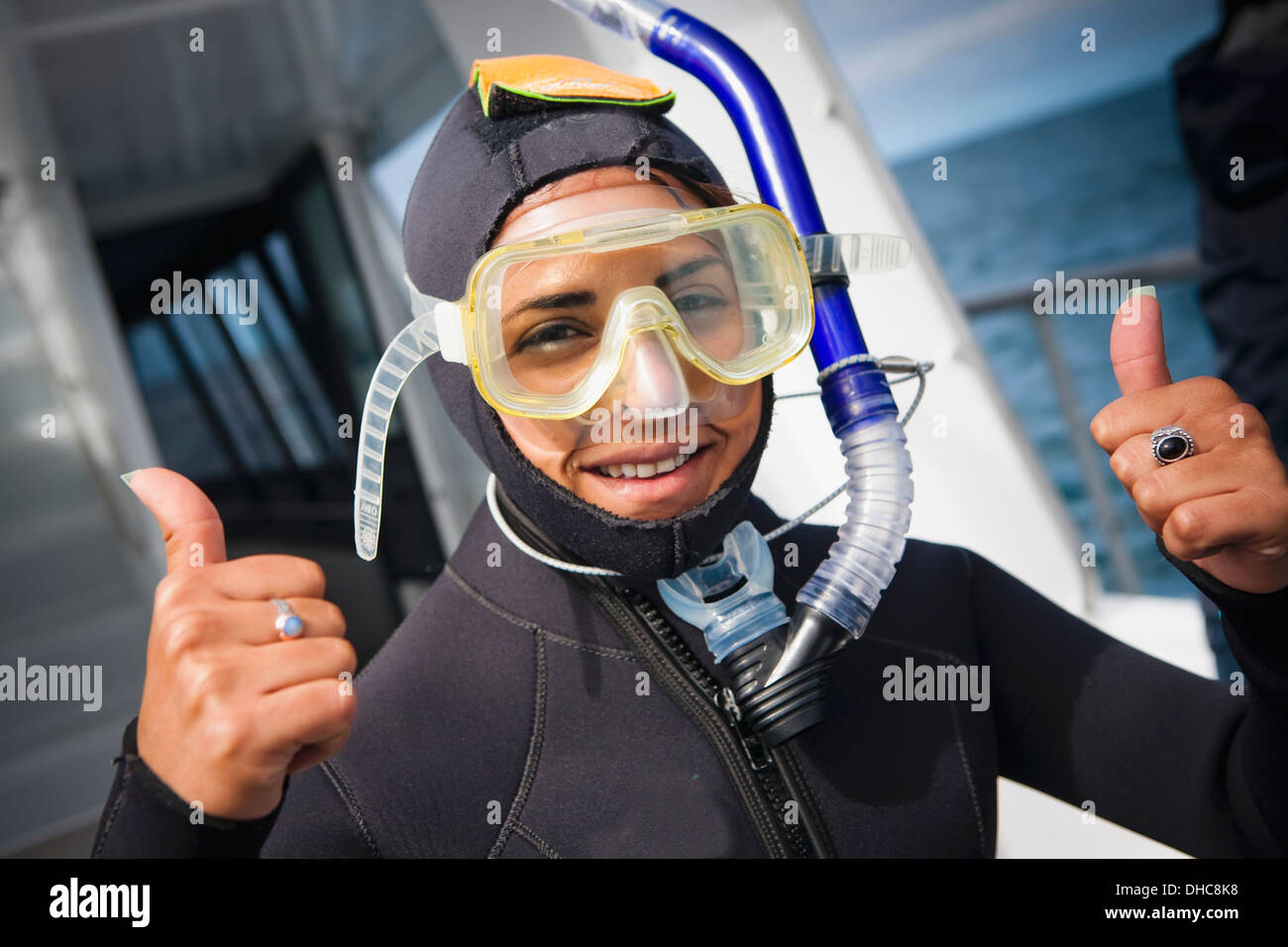 Wearing Dive Gear And Getting Ready For A Dolphin Swim; Kaikoura, New