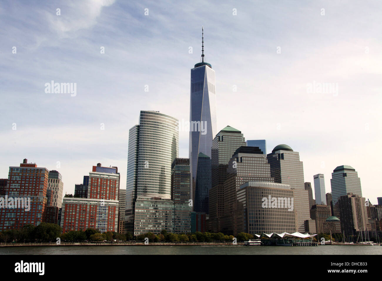 Manhattan Skyline from the Hudson River in New York Stock Photo - Alamy