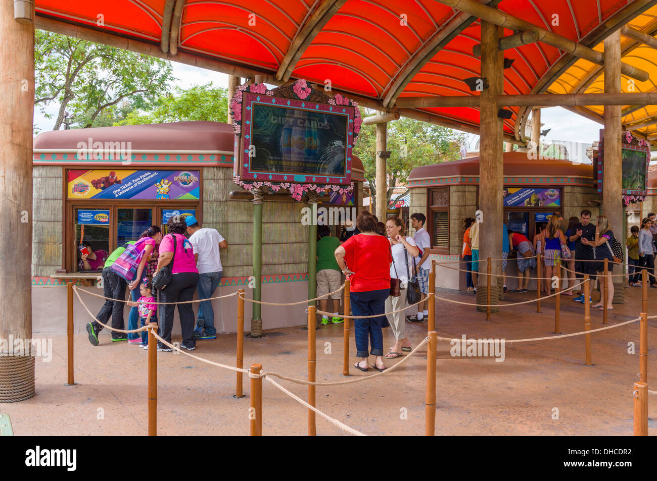 Ticket booths at Islands of Adventure, Universal Orlando Resort, Orlando,  Central Florida, USA Stock Photo - Alamy