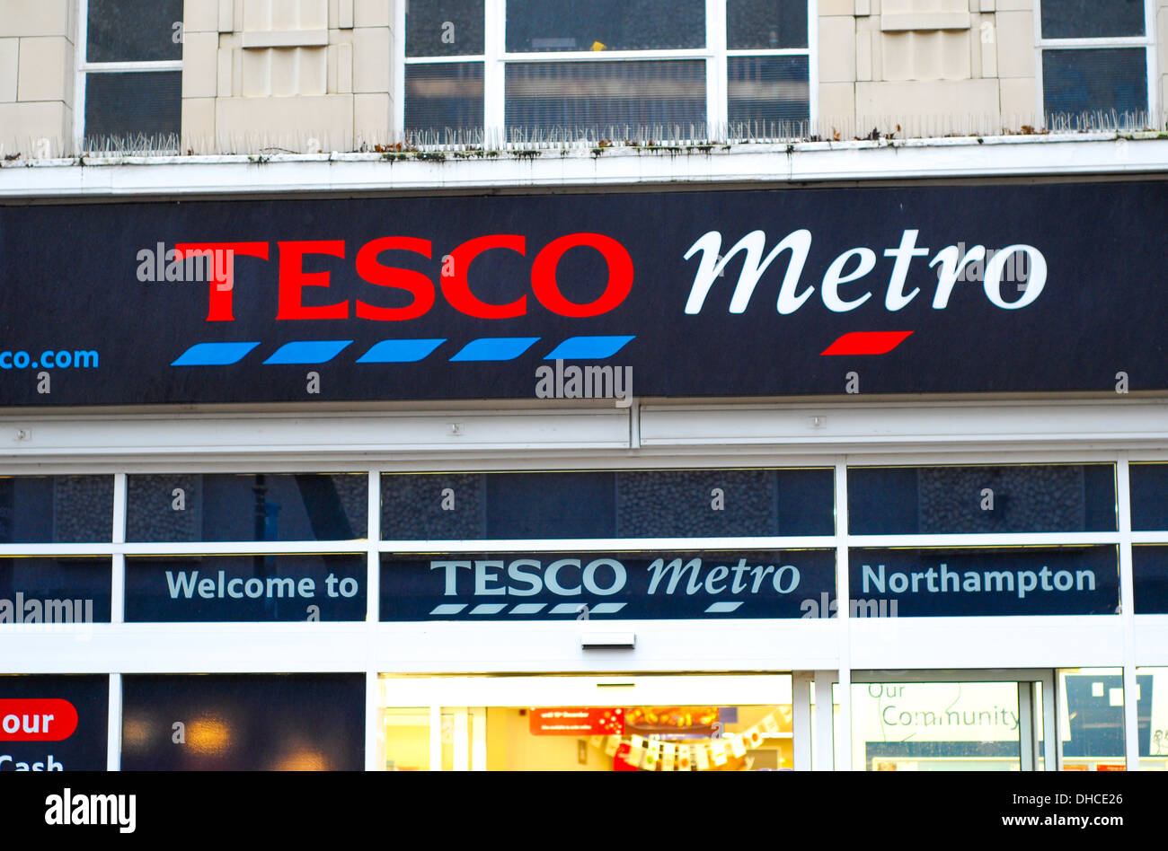 Tesco Metro store Northampton Stock Photo Alamy