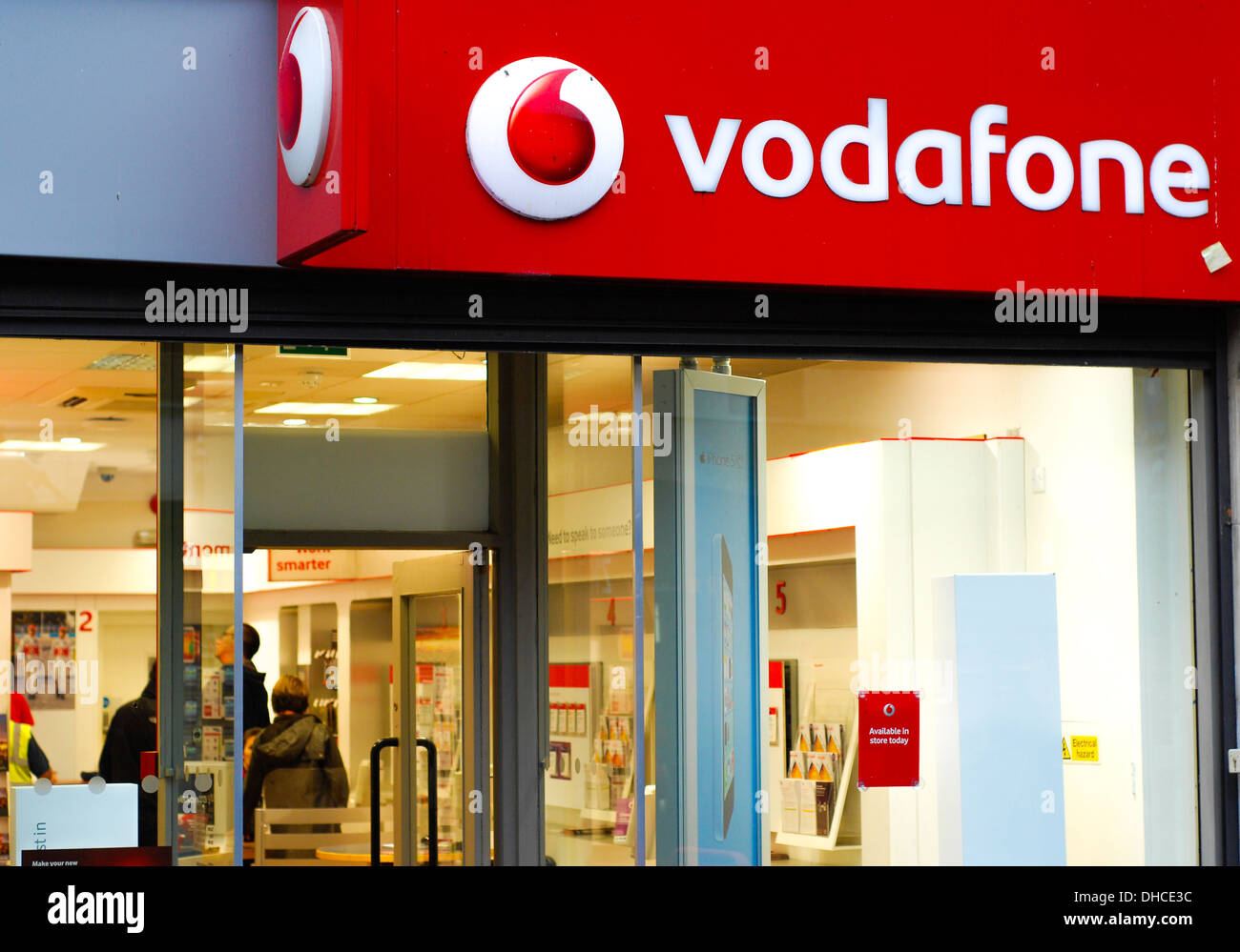 Vodafone mobile phone shop Northampton Stock Photo
