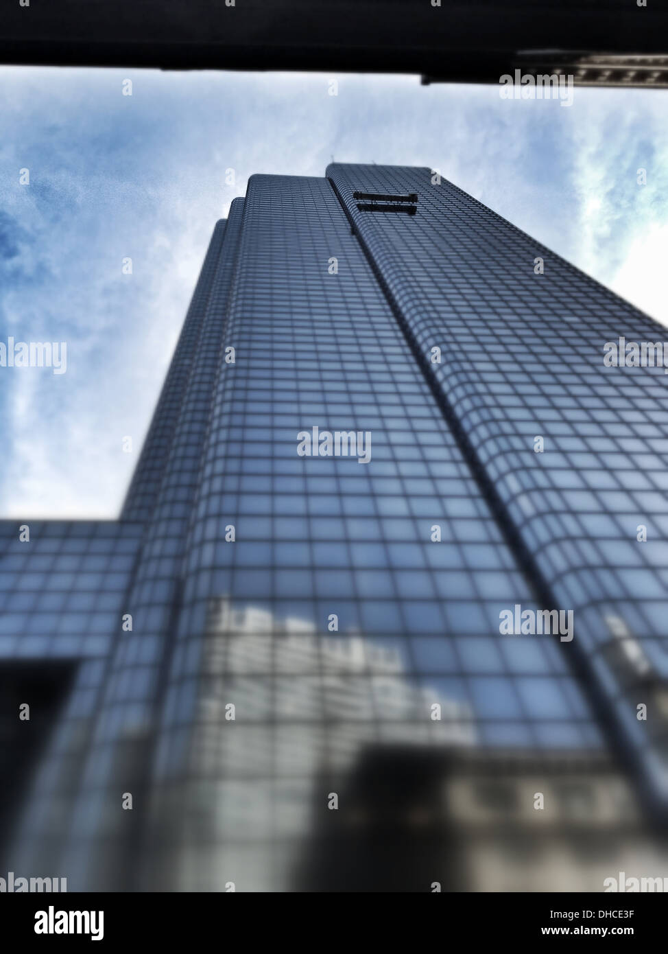 Modern Glass Skyscraper, Low Angle View Stock Photo