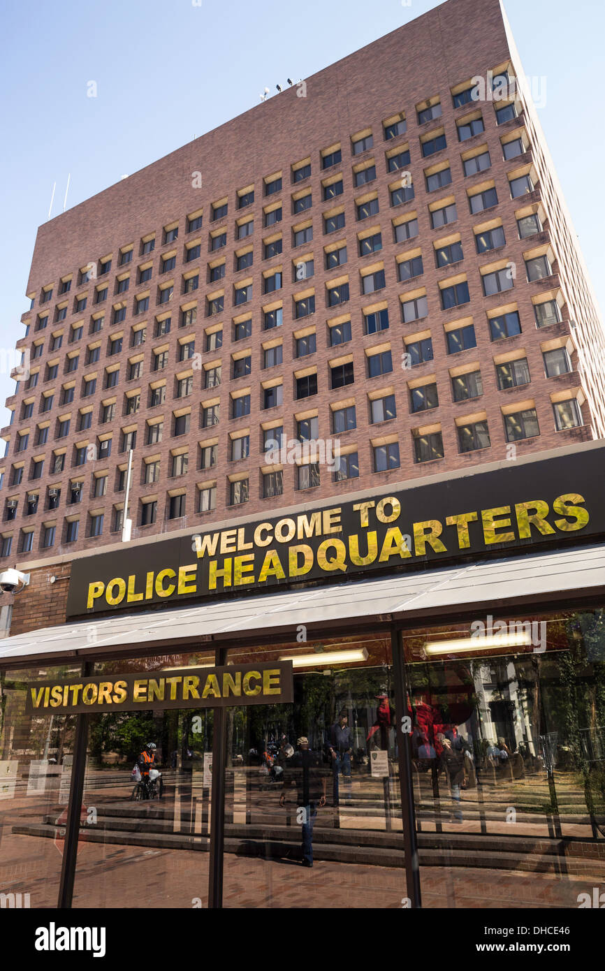 New York City Police Headquarters, Visitors Entrance, One Police Plaza, NYC  Stock Photo - Alamy
