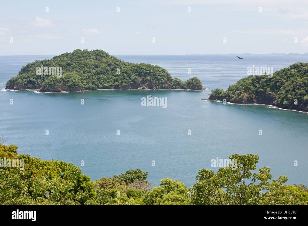 Sheltered cove on Peninsula Papagayo, Guanacaste Province, Costa Rica, Central America Stock Photo