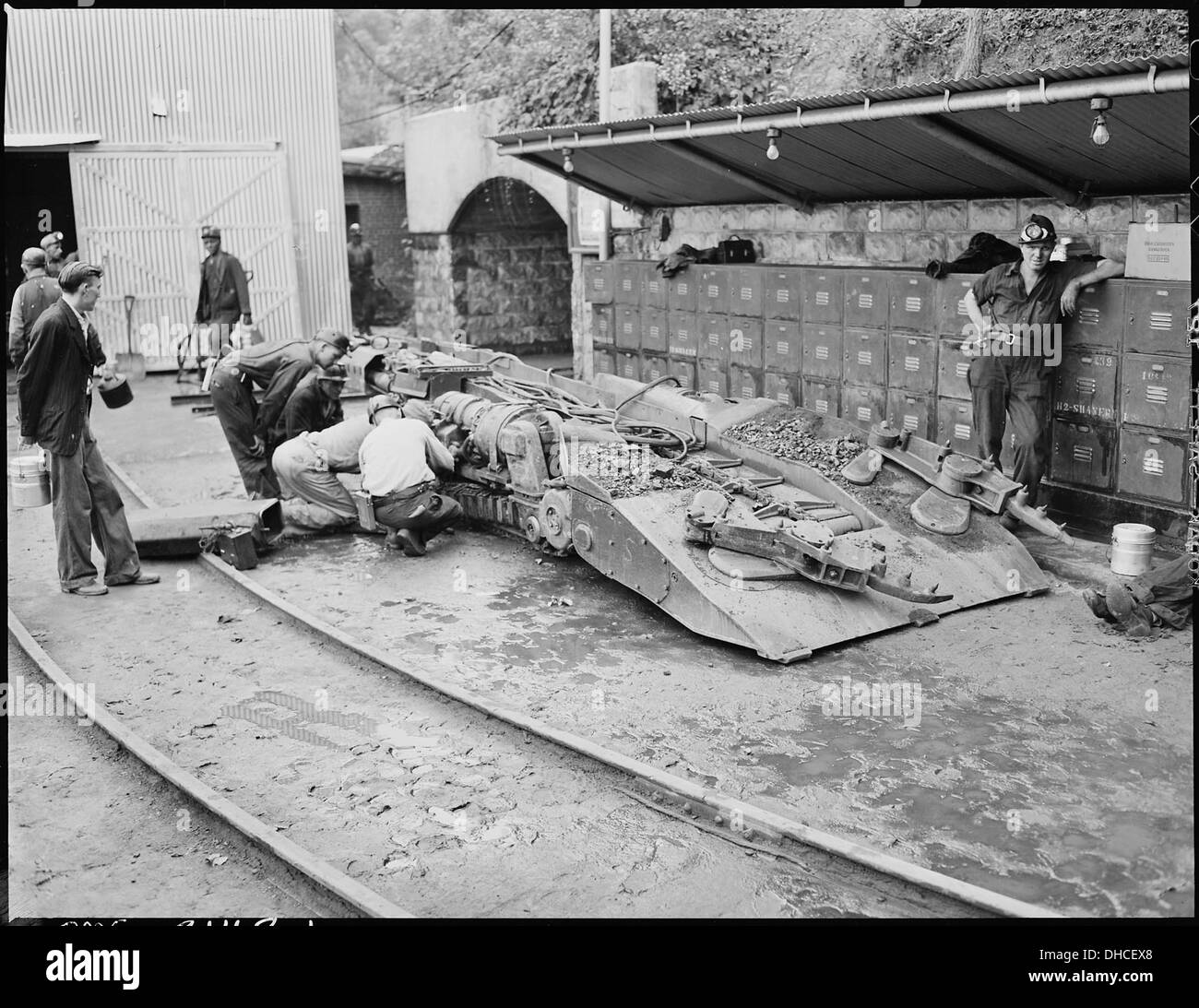 Underground loader Black and White Stock Photos & Images - Alamy
