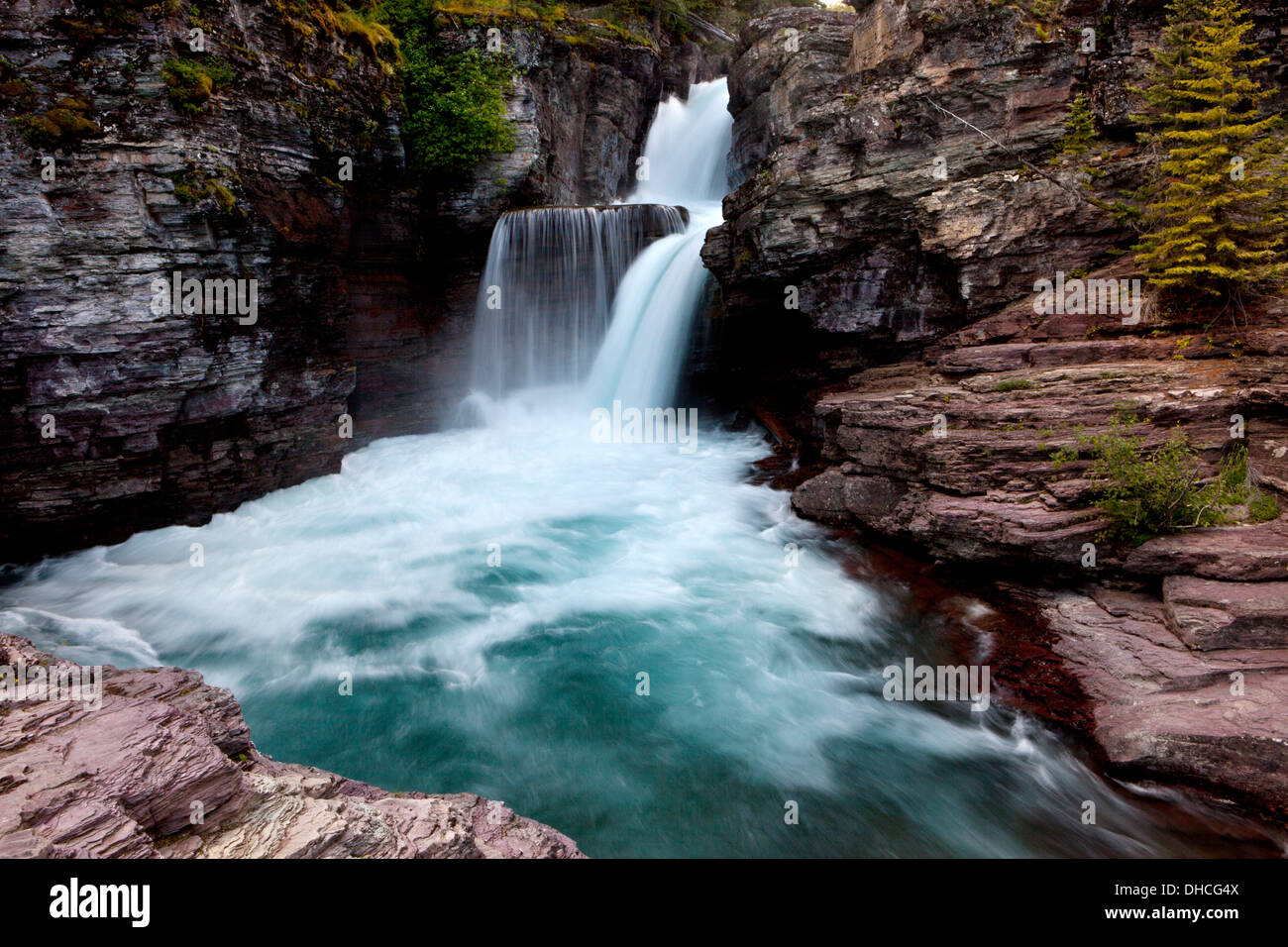 St mary falls glacier national hi-res stock photography and images - Alamy