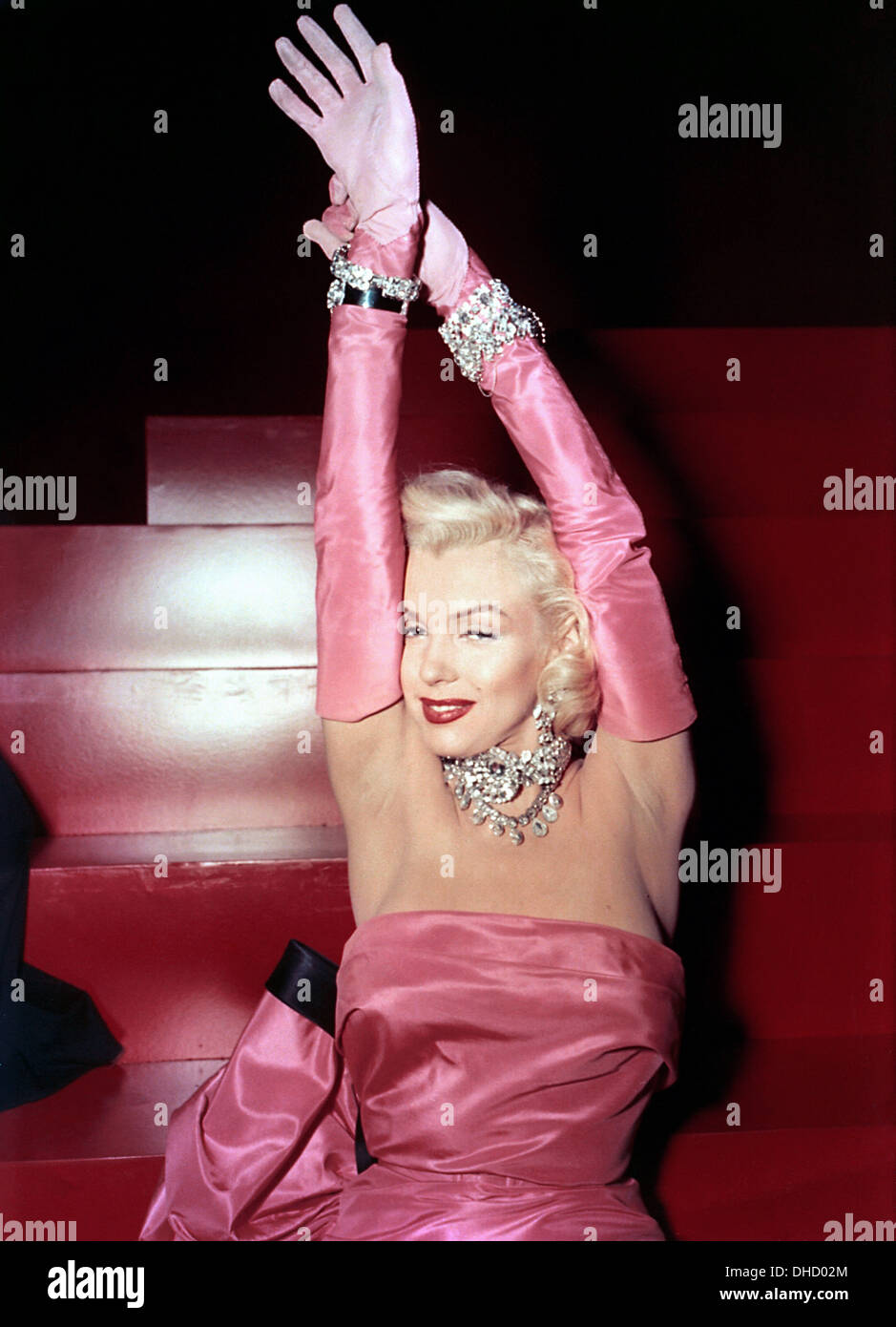 GENTLEMEN PREFER BLONDES  1953 20th Century Fox film with Marilyn Monroe Stock Photo