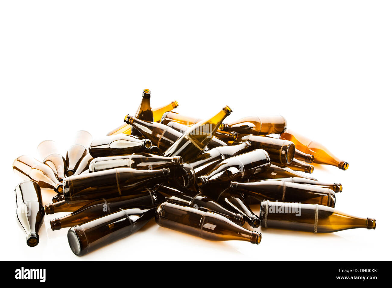 Empty beer bottles Stock Photo Alamy