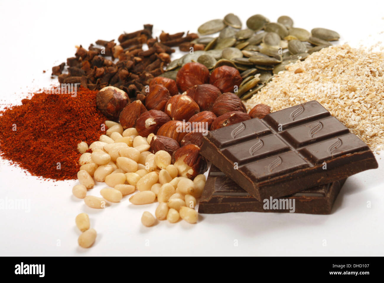 Foods Rich in Manganese Stock Photo