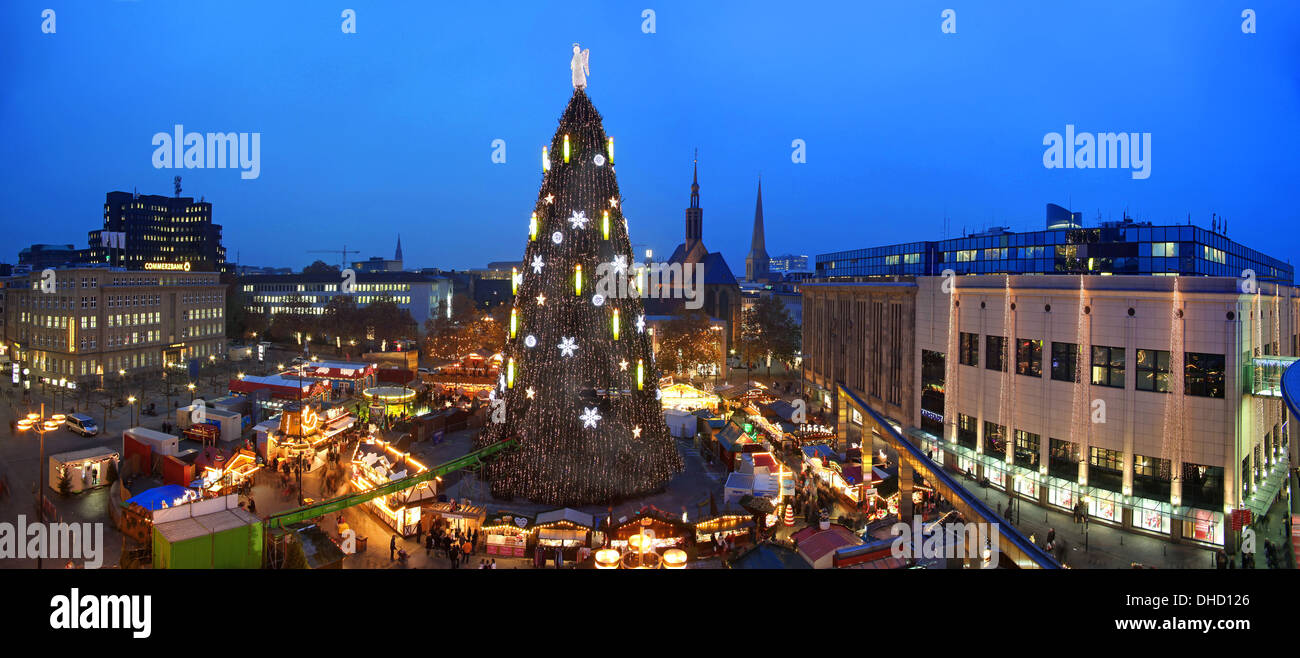 Dortmund/Germany the worlds largest Christmas tree on the christmas