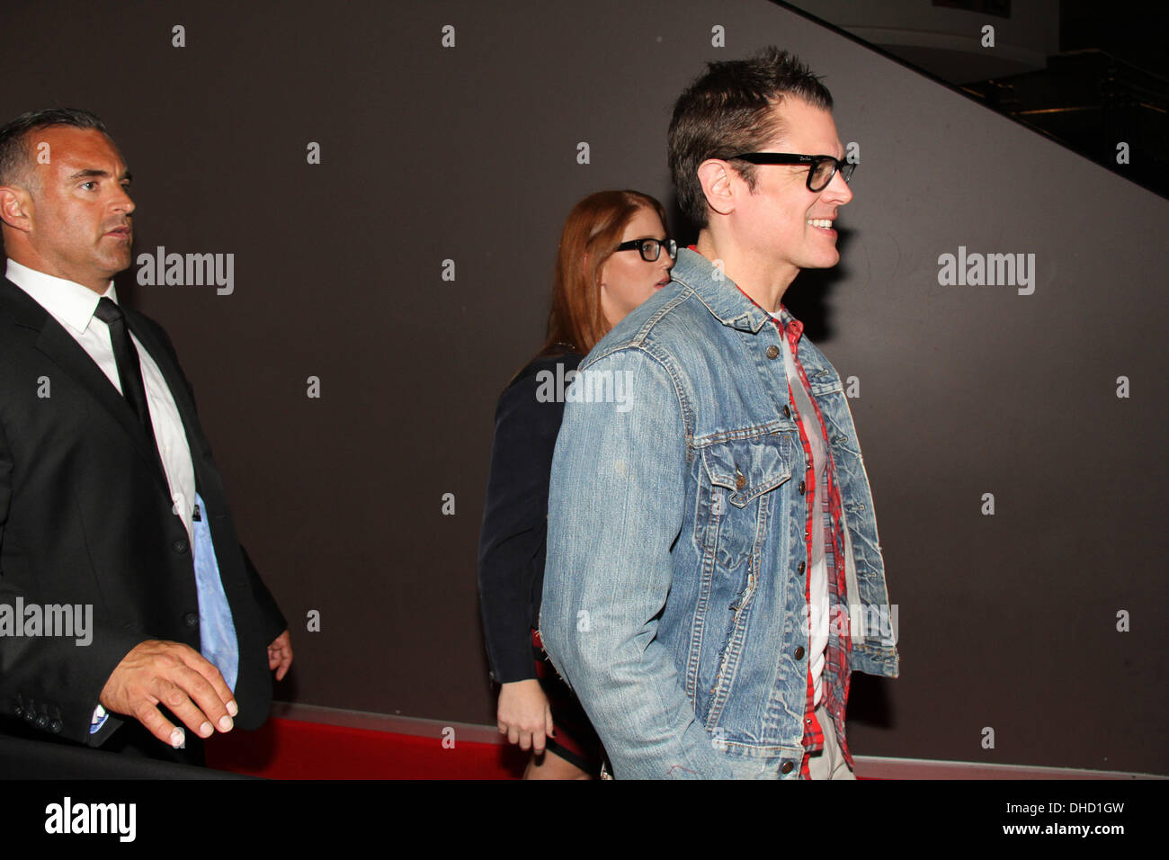 Event Cinemas, George Street, Sydney, Australia. Johnny Knoxville ‘Irving Zisman’ and Producer Derek Freda attended the red carpet special screening of Jackass Presents: Bad Grandpa. Pictured is Johnny Knoxville. Copyright Credit:  2013 Richard Milnes/Alamy Live News. Stock Photo