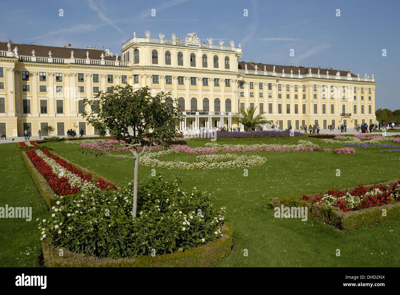 Schoenbrunn Castle in Vienna Stock Photo