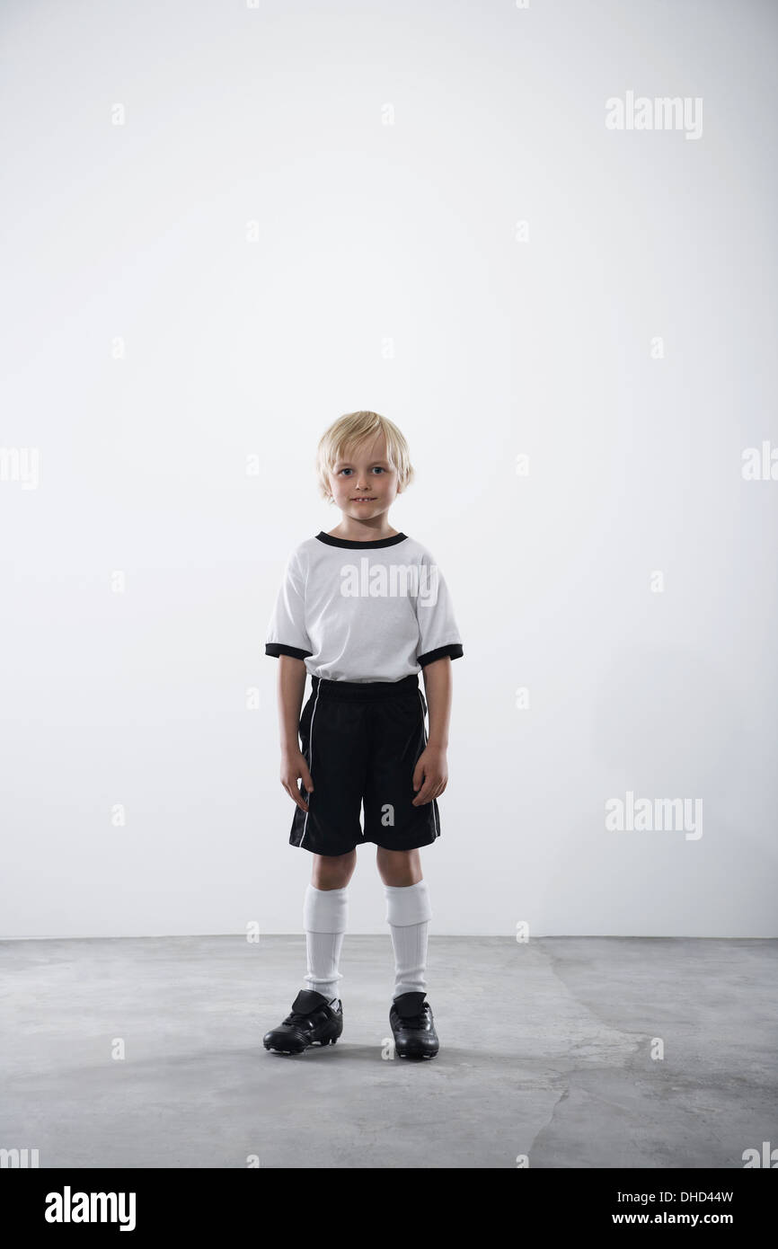 Boy in soccer jersey Stock Photo - Alamy