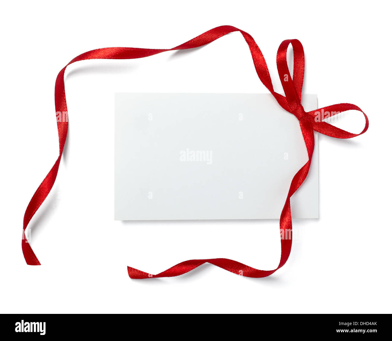 note with ribbon Stock Photo - Alamy