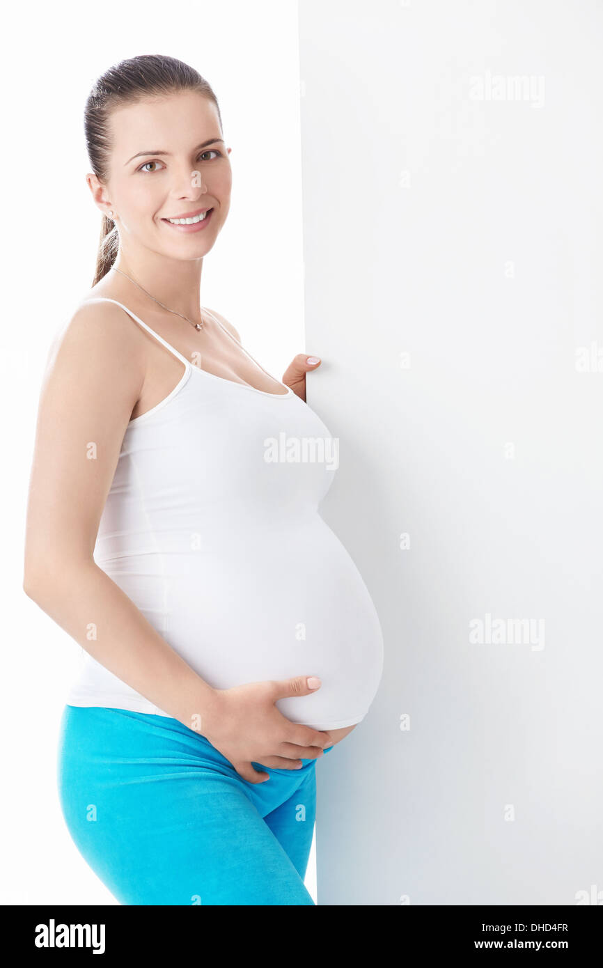Pregnant woman with billboard hi-res stock photography and images - Alamy
