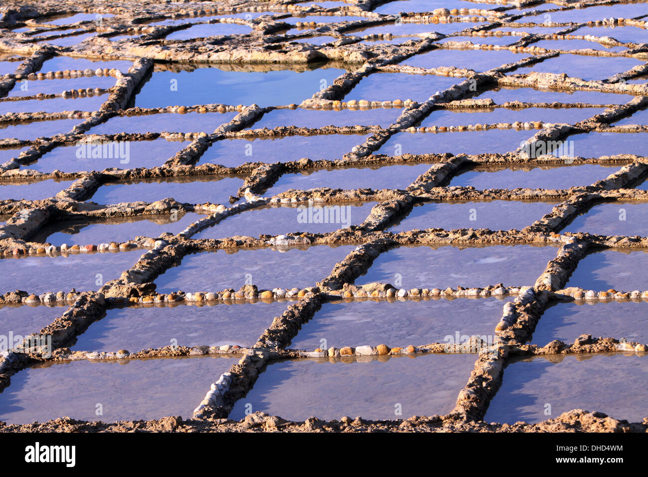 Salt works in the rocks Stock Photo Alamy