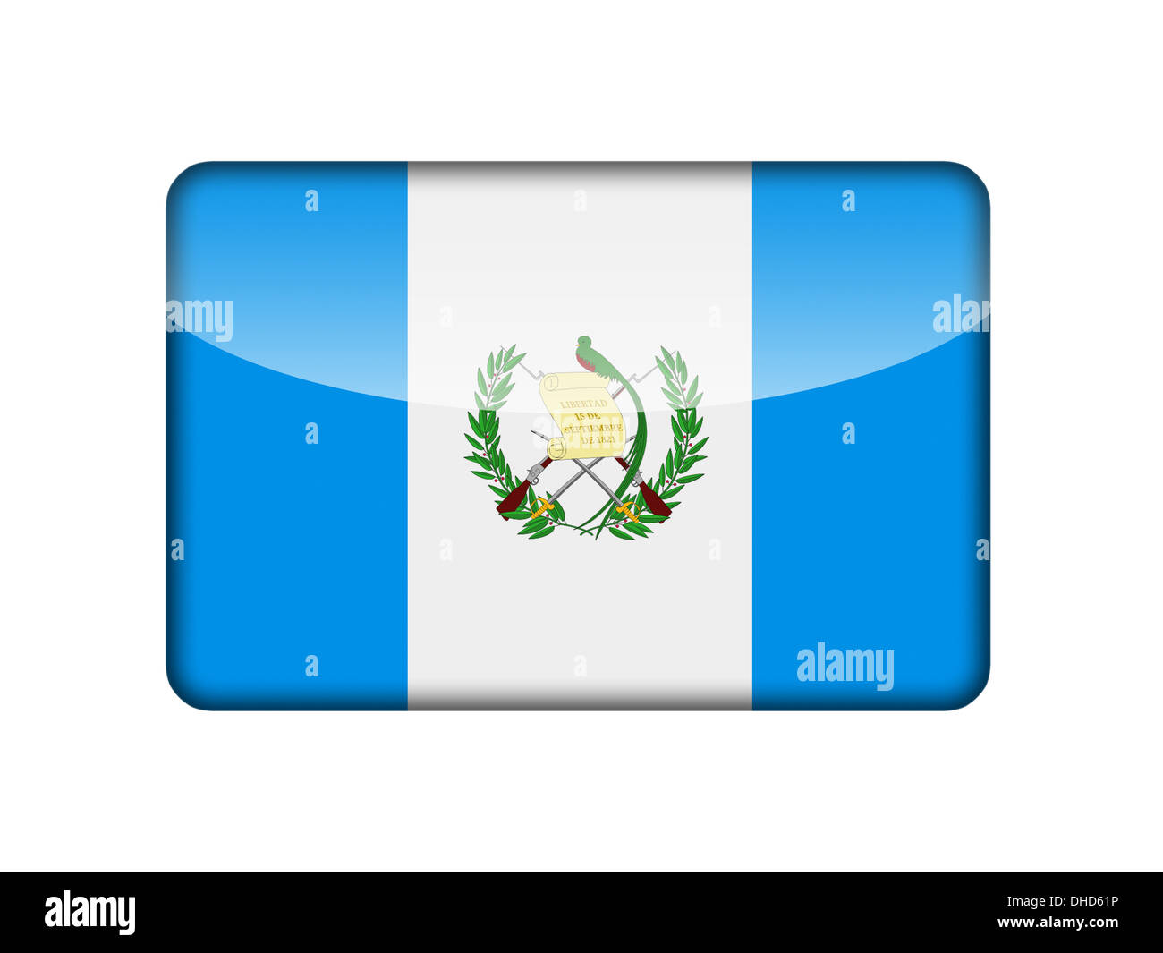 The Guatemala flag Stock Photo
