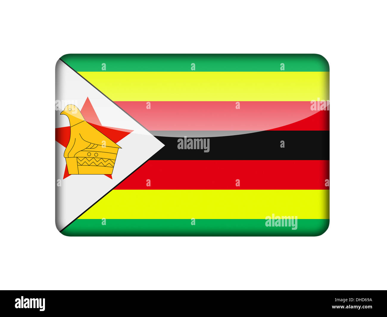 The Zimbabwe flag Stock Photo Alamy