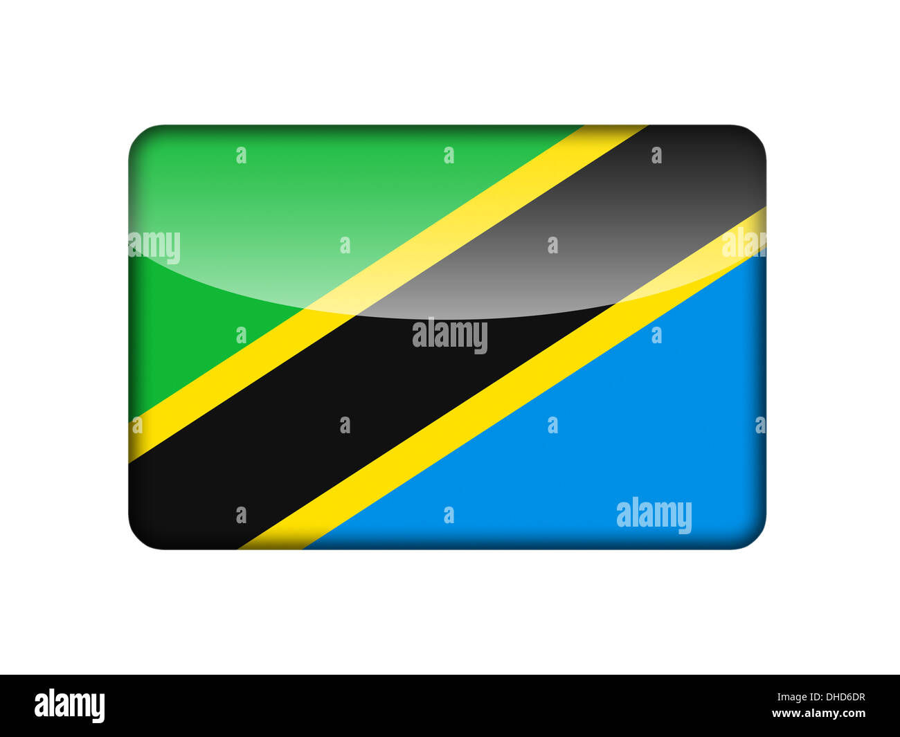The Tanzania flag Stock Photo - Alamy