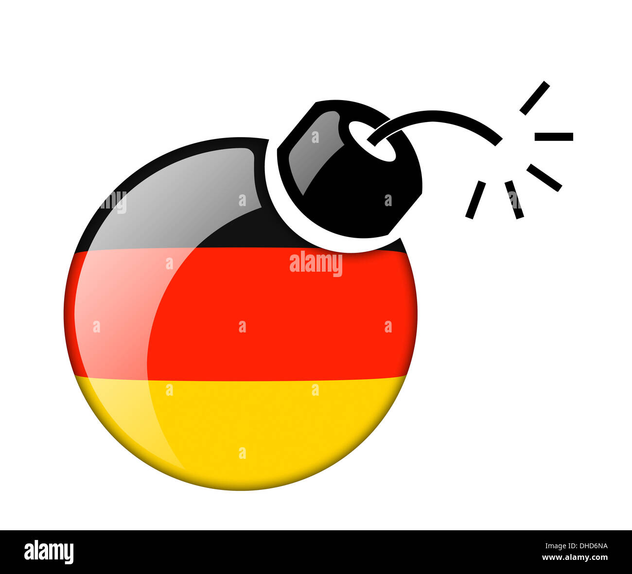 The German flag Stock Photo