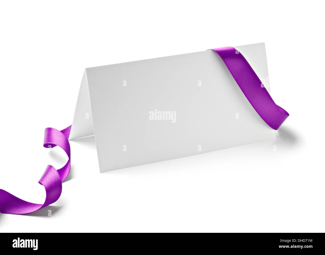 note with ribbon Stock Photo - Alamy
