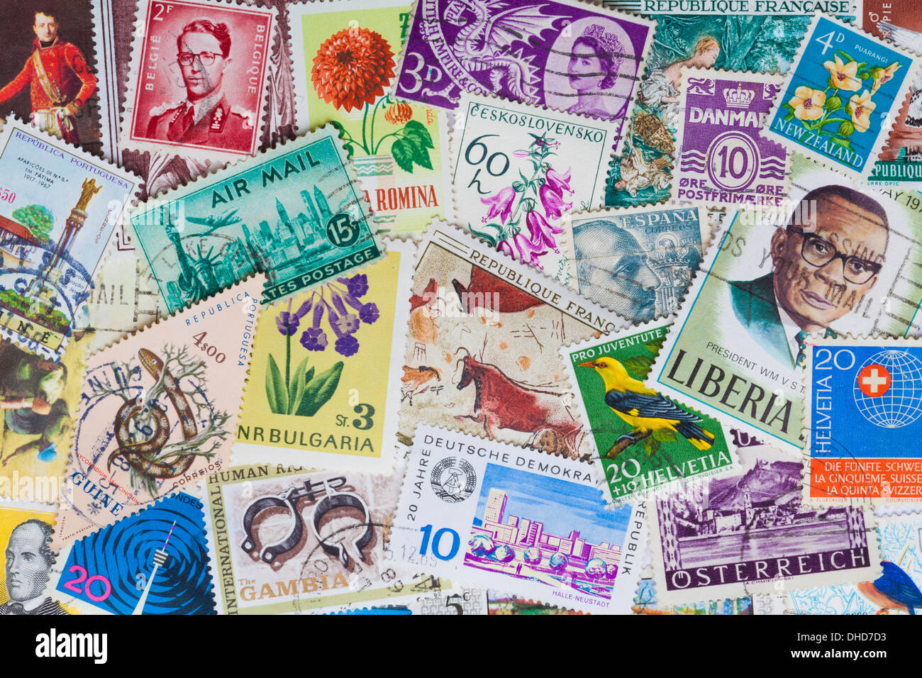 Stamp collection hires stock photography and images Alamy