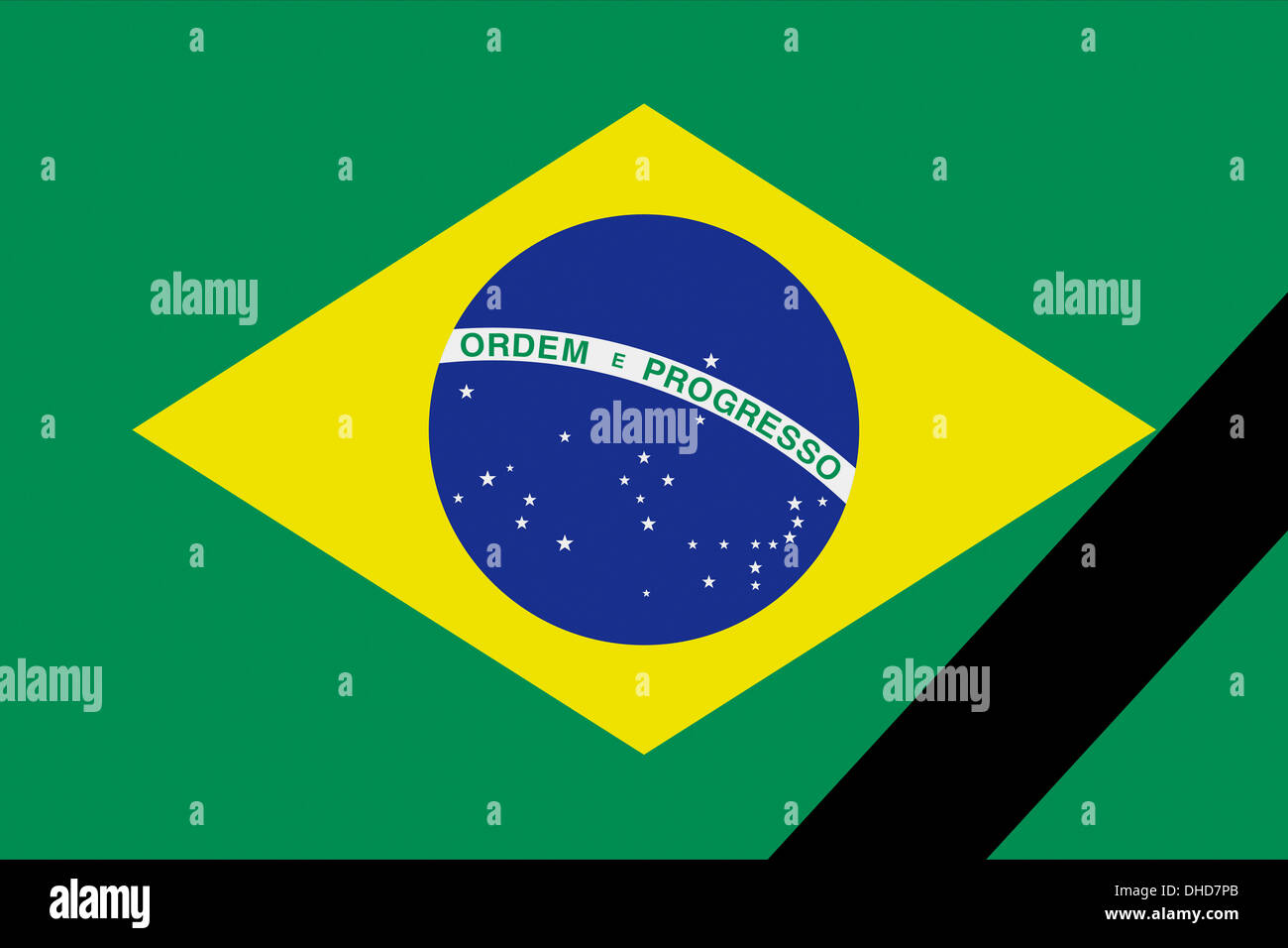 The Brazilian flag Stock Photo Alamy