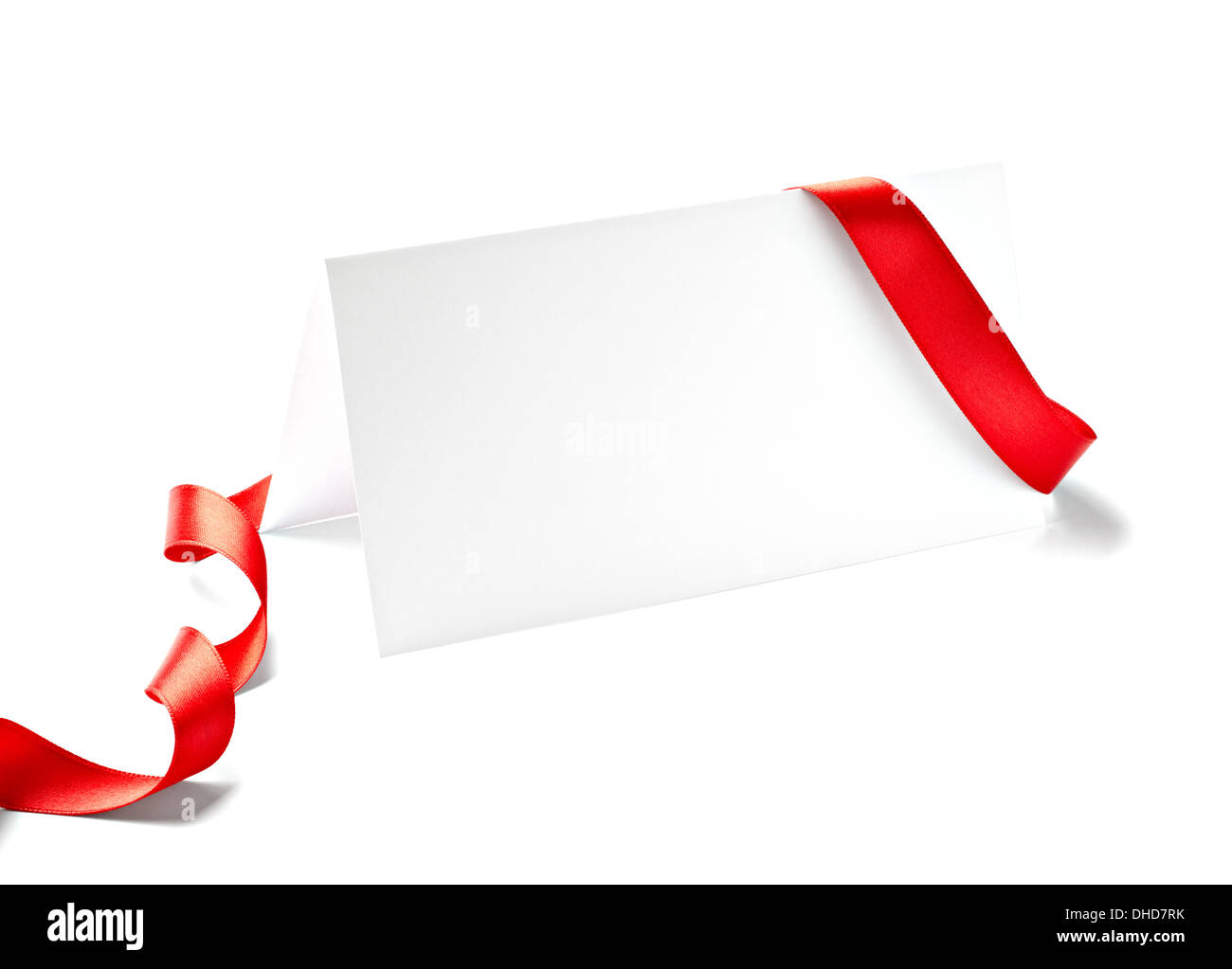 note with ribbon Stock Photo - Alamy