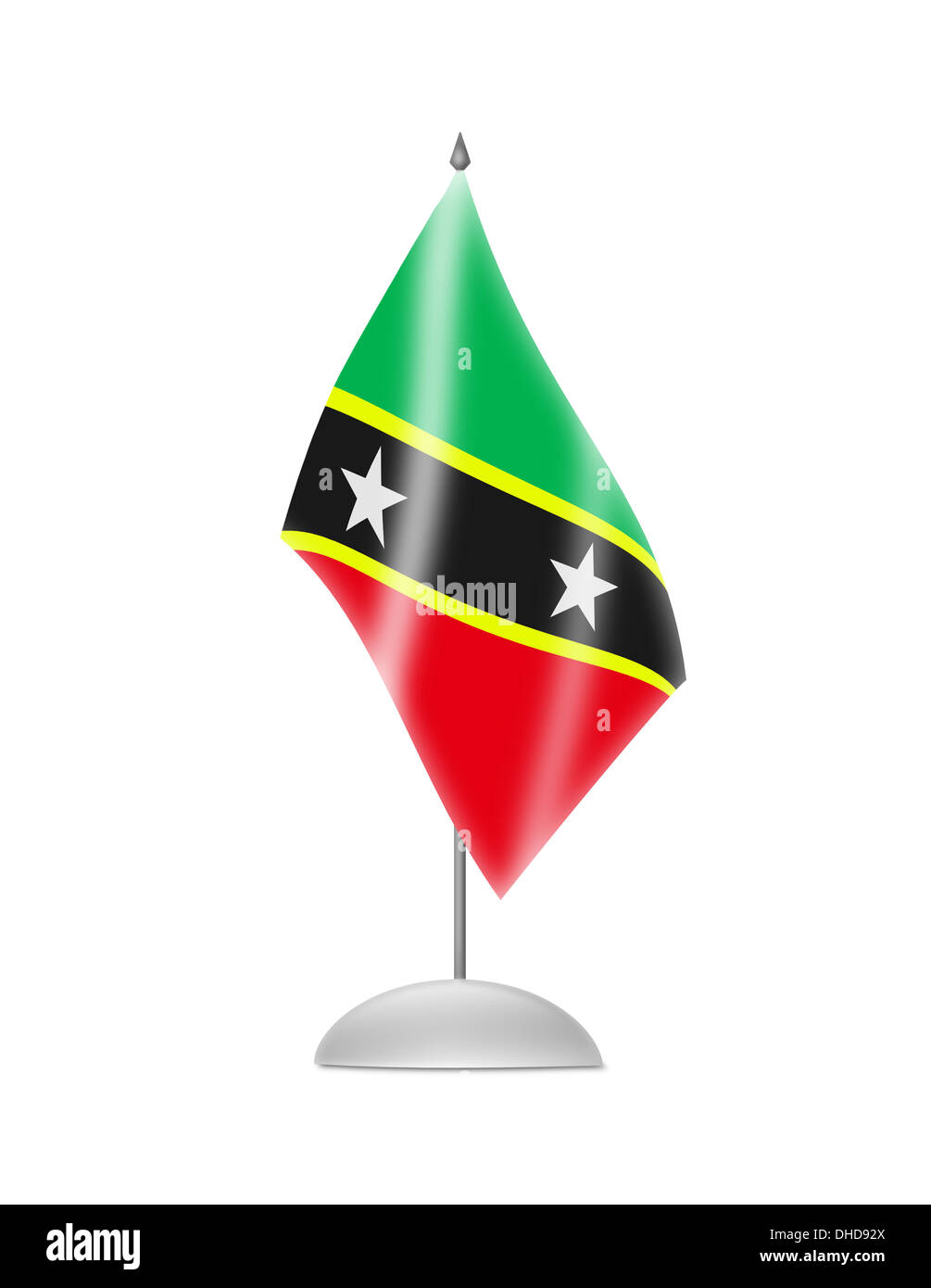 The Saint Kitts and Nevis flag Stock Photo Alamy