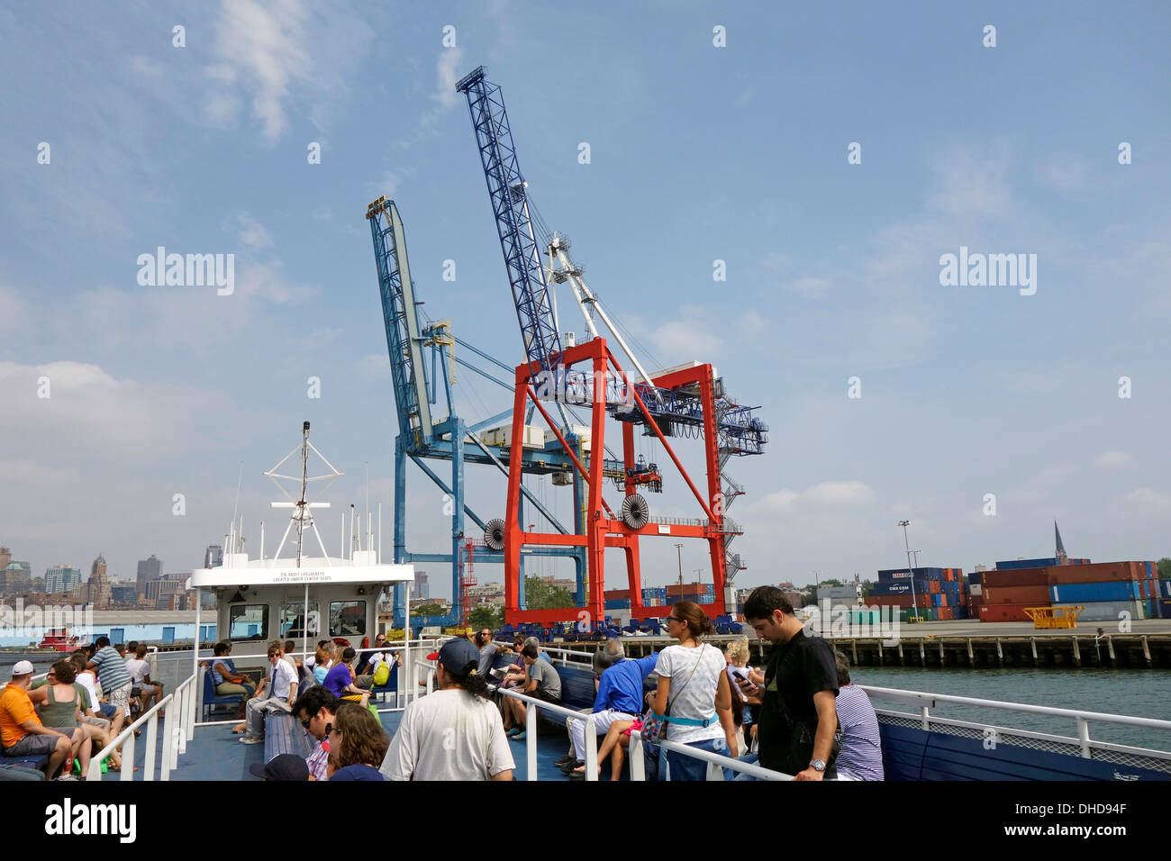 Governors Island ferry in New York City Stock Photo Alamy