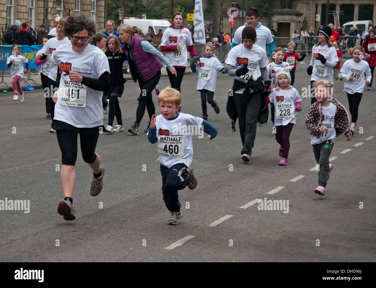 Competitors running in the annual Bath half marathon event family fun ...