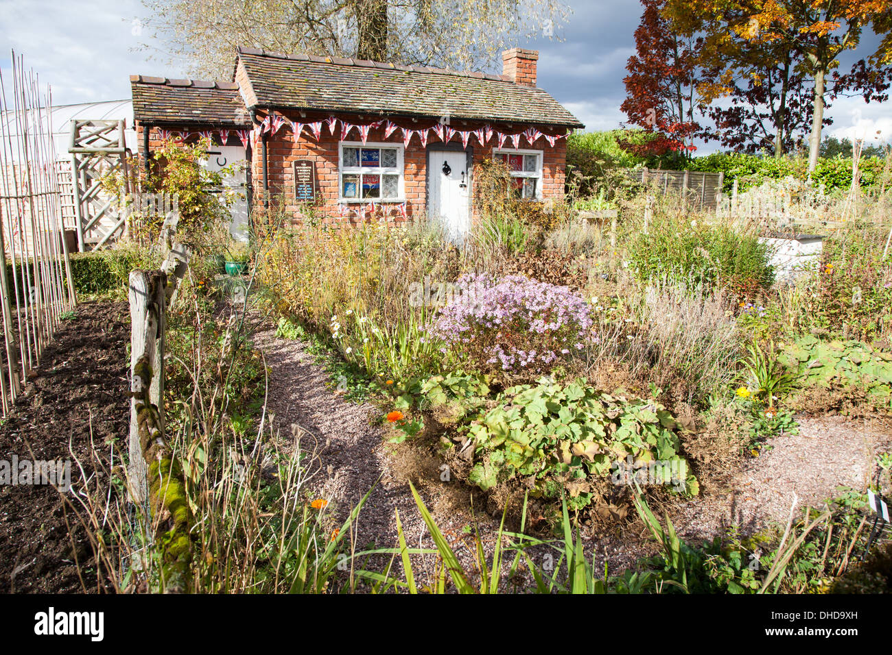 the old cottage, a former chelsea flower show garden, at bridgemere