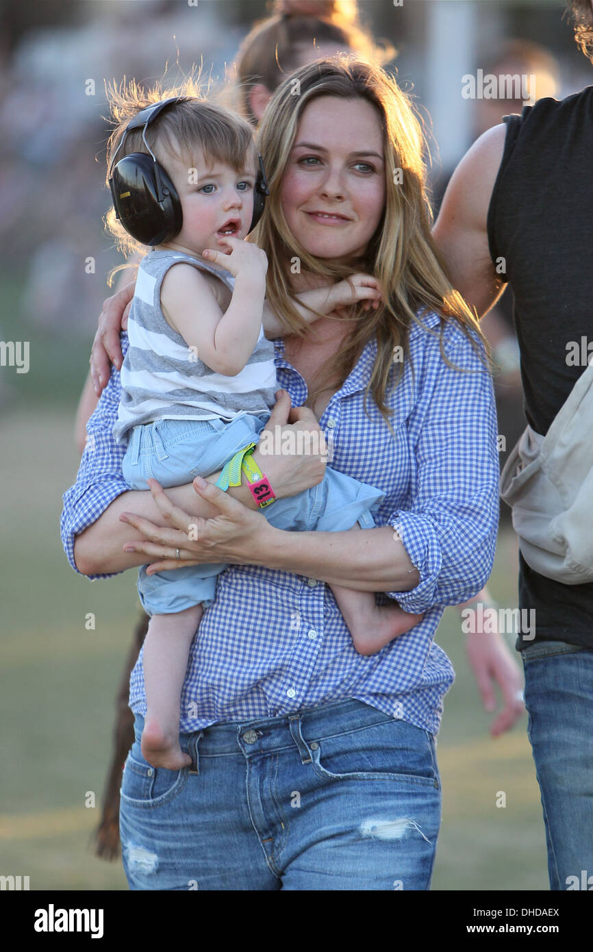 Alicia Silverstone and son Bear Blu Jarecki Celebrities at 2012 Coachella  Valley Music and Arts Festival - Week 2 Day 2 Indio Stock Photo - Alamy