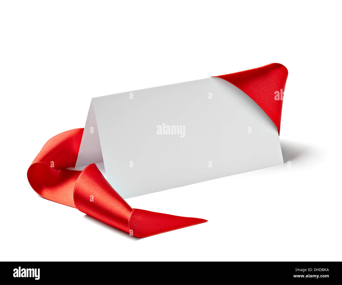 note with ribbon Stock Photo - Alamy