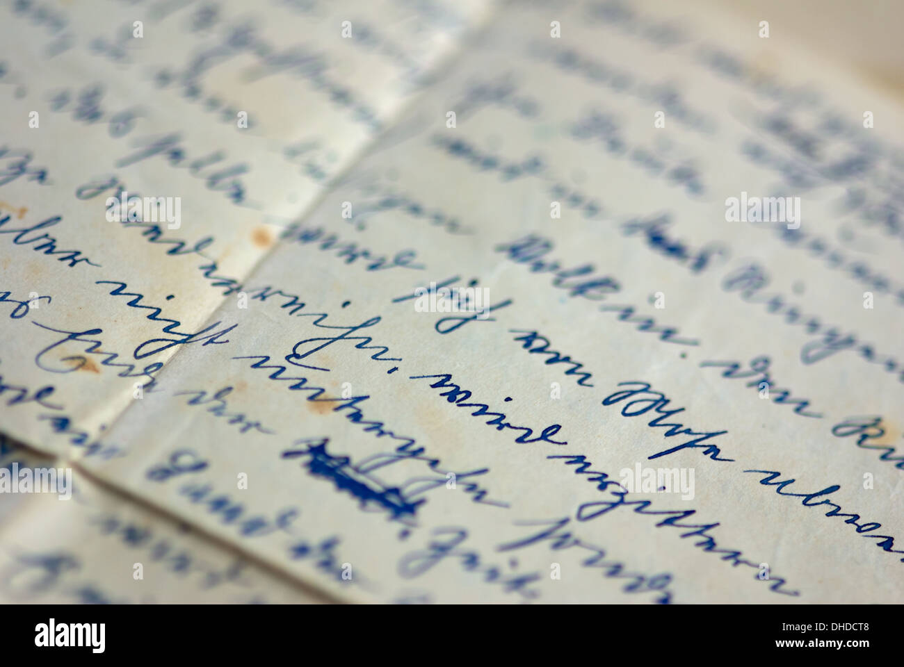 Old handwritten letters Stock Photo