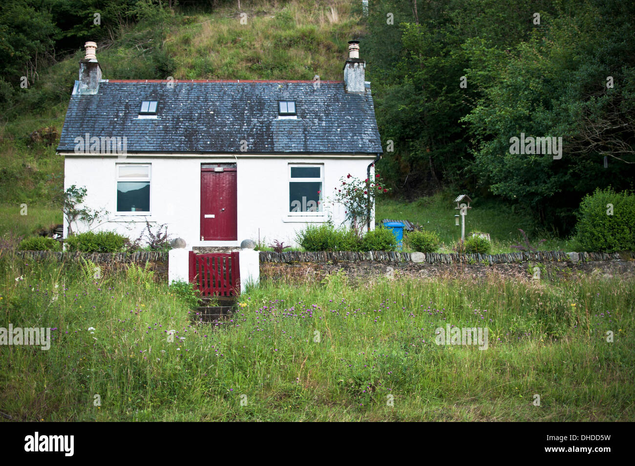 Scottish crofters cottage Stock Photo