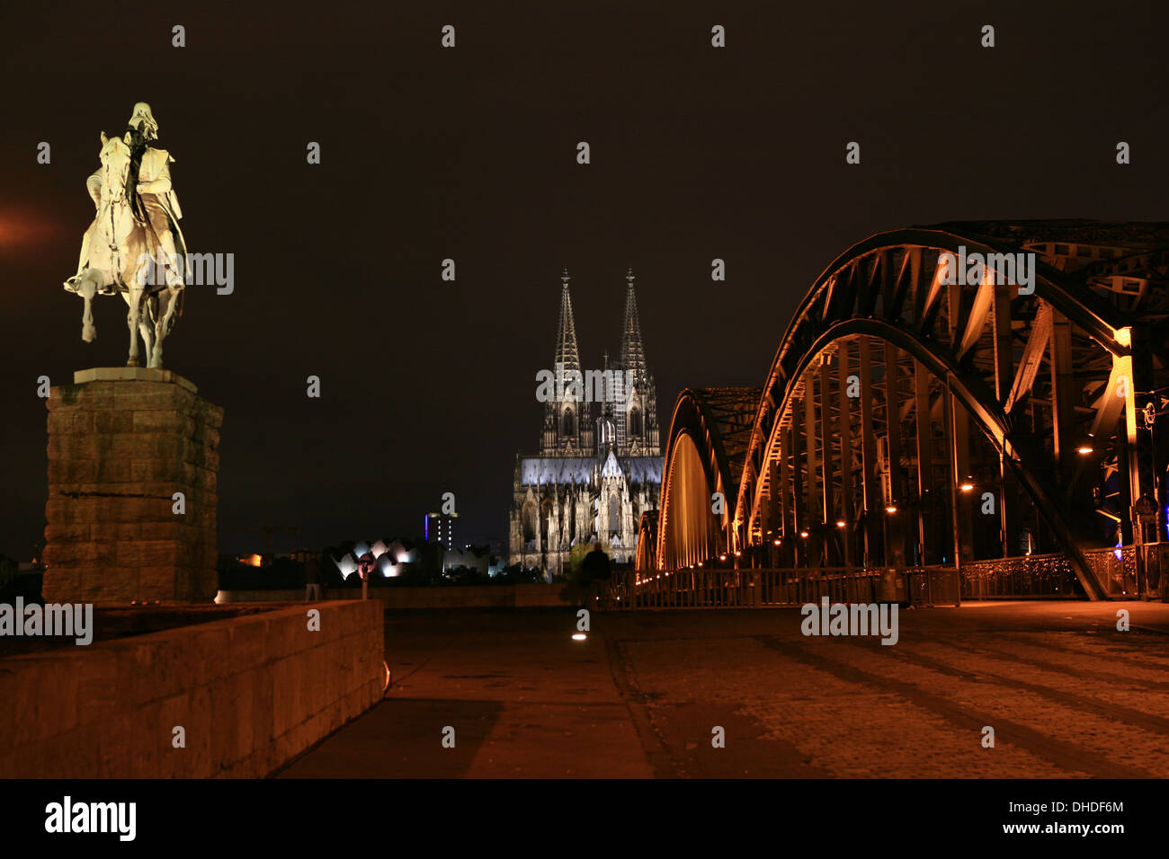Cologne Cathedral at night Stock Photo - Alamy