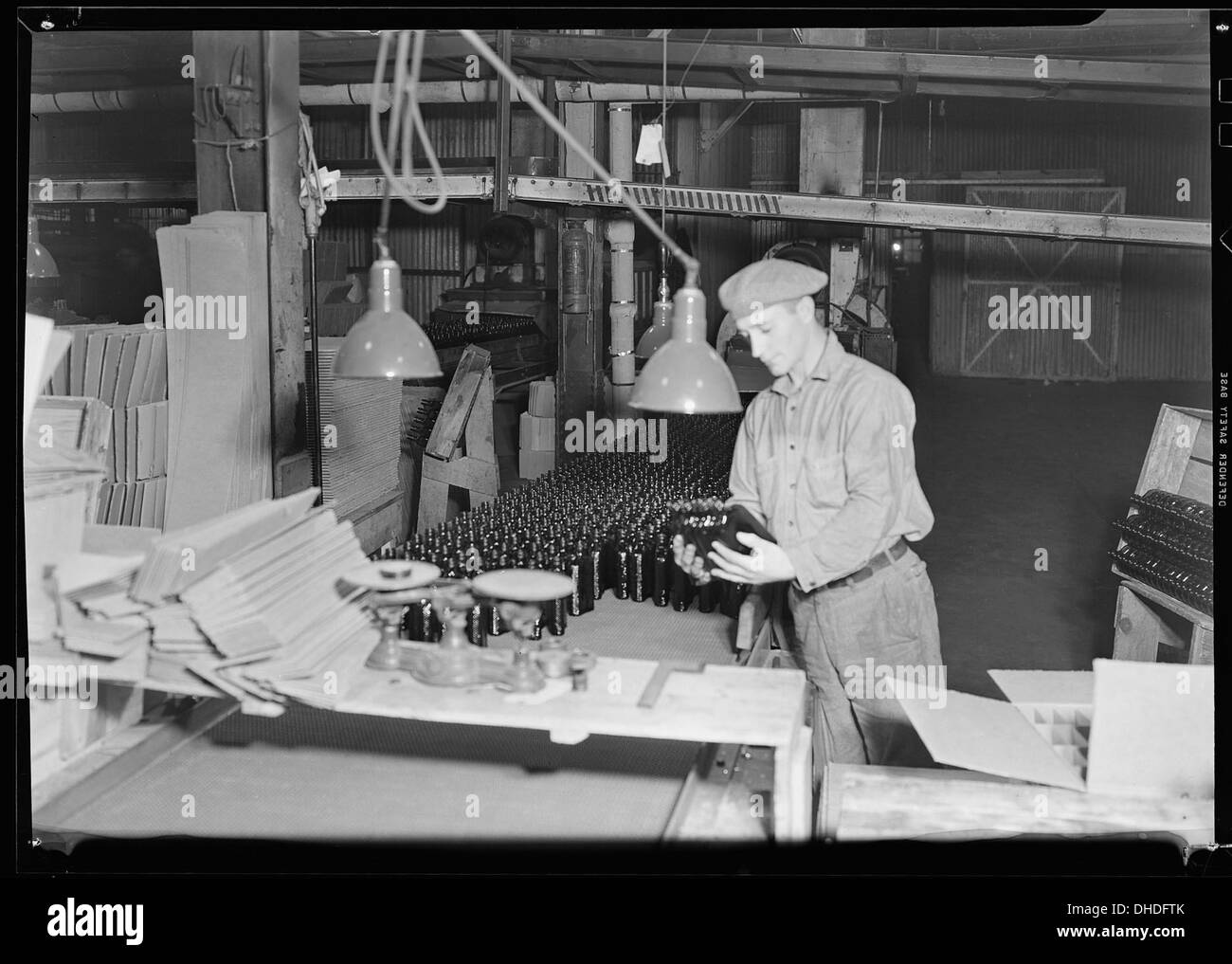Millville, New Jersey Glass bottles. Whitall Tatum packer testing
