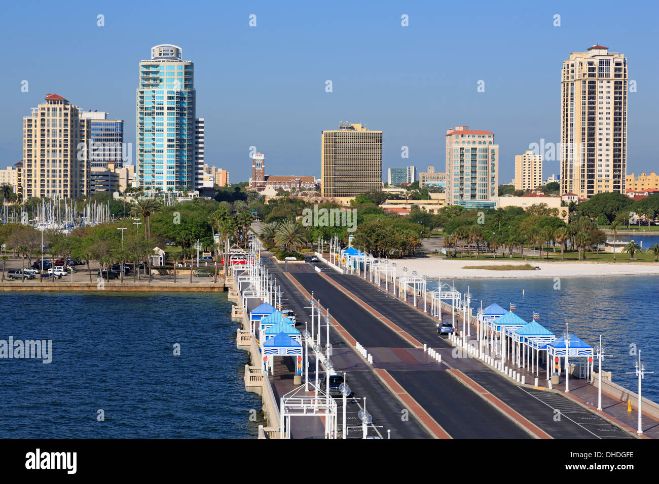 St. Petersburg skyline, Tampa, Florida, United States of ...