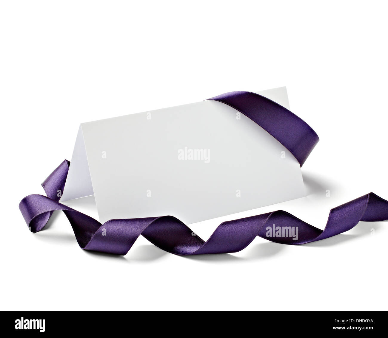 note with ribbon Stock Photo - Alamy