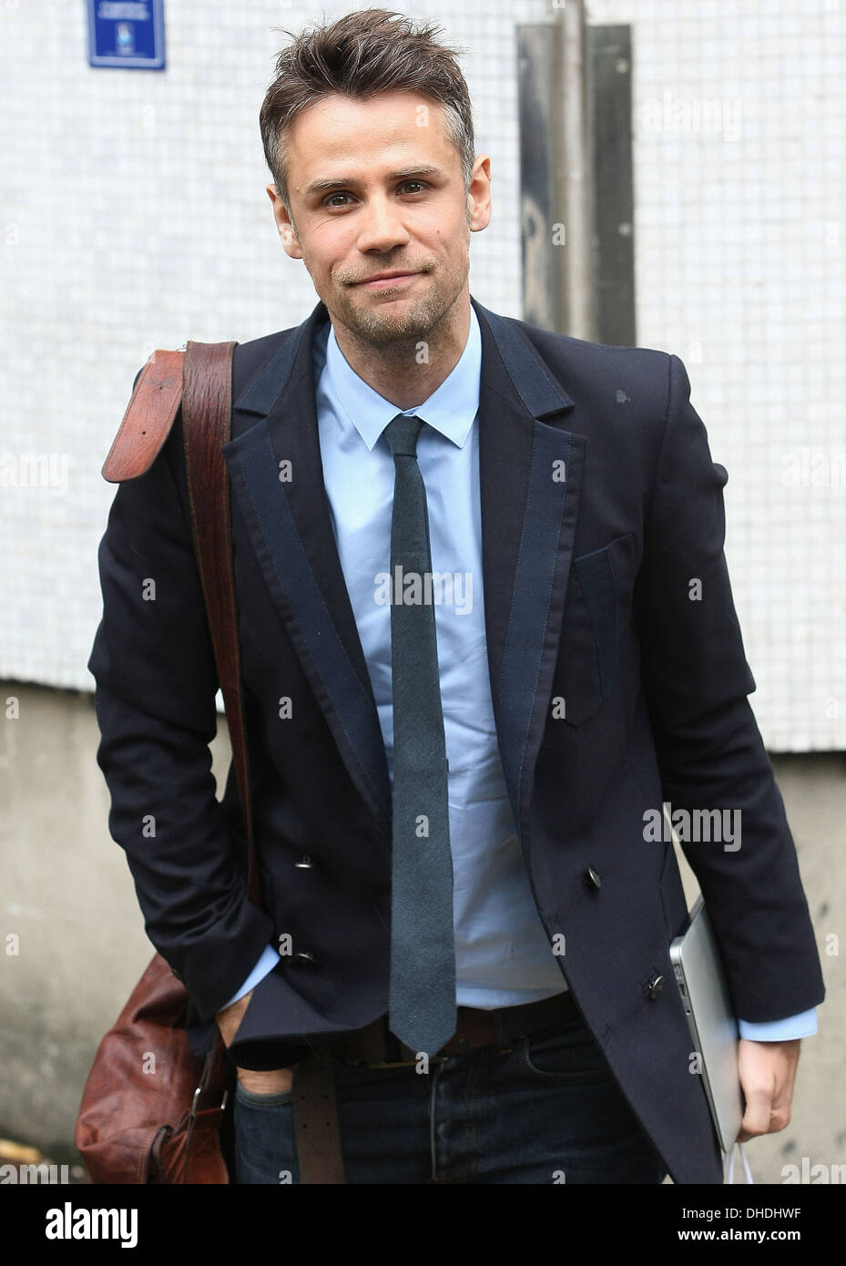 Richard Bacon at the ITV studios London, England - 23.04.12 Stock Photo