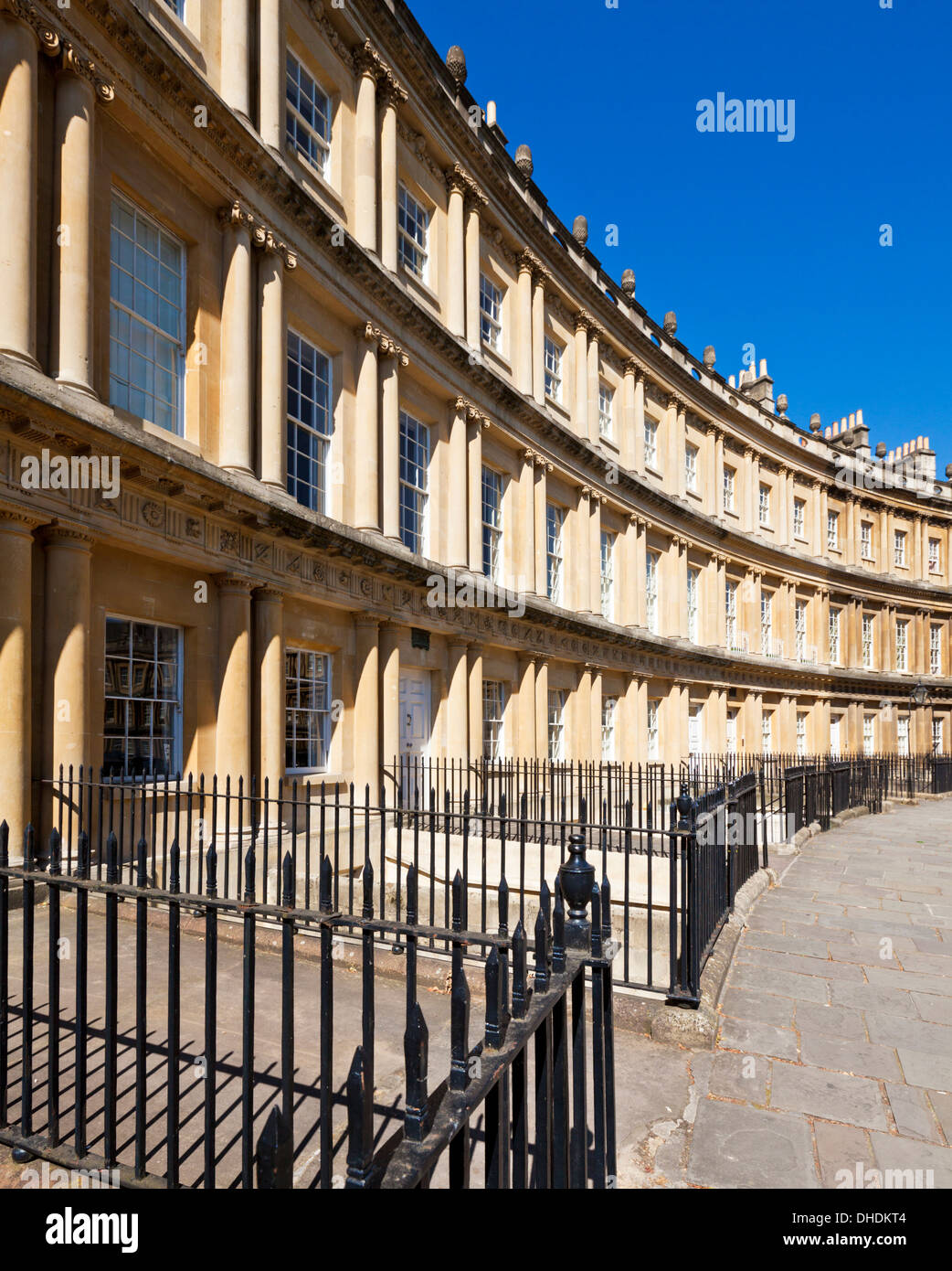 Georgian Architecture of The Circus in Bath City Bath Somerset England ...