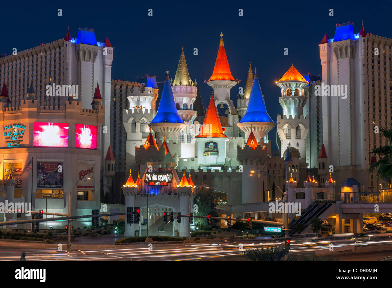 Excalibur Hotel and Casino, Las Vegas, Nevada, United States of America, North America Stock Photo