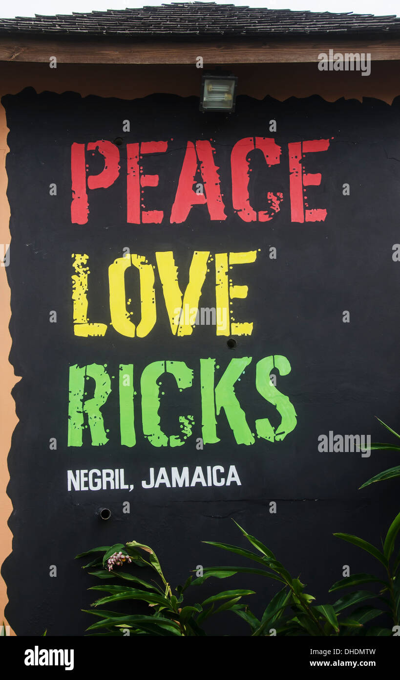 Famous Rick's Bar; Negril, Jamaica Stock Photo Alamy