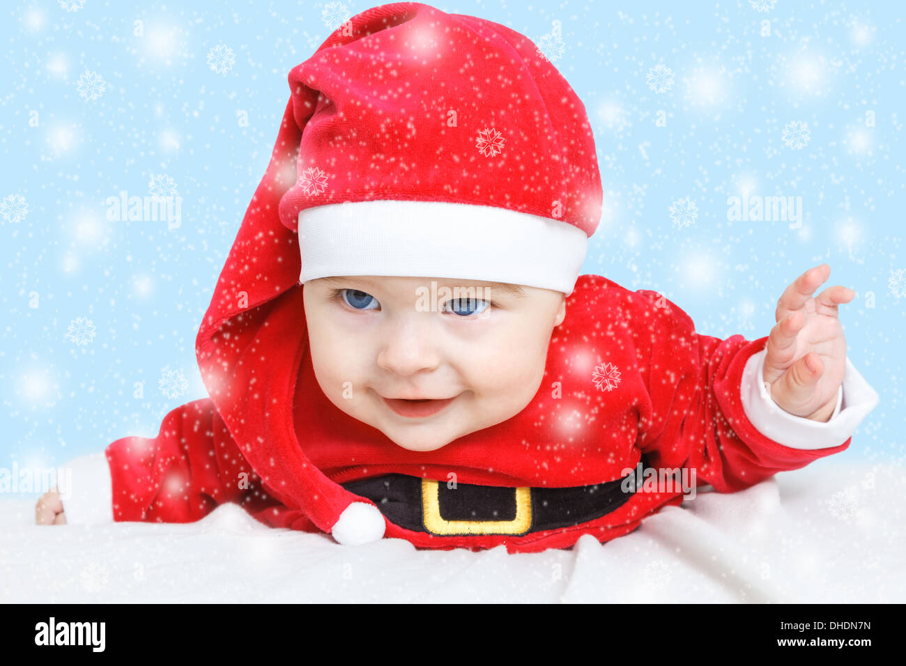 Baby Santa Claus Stock Photo Alamy