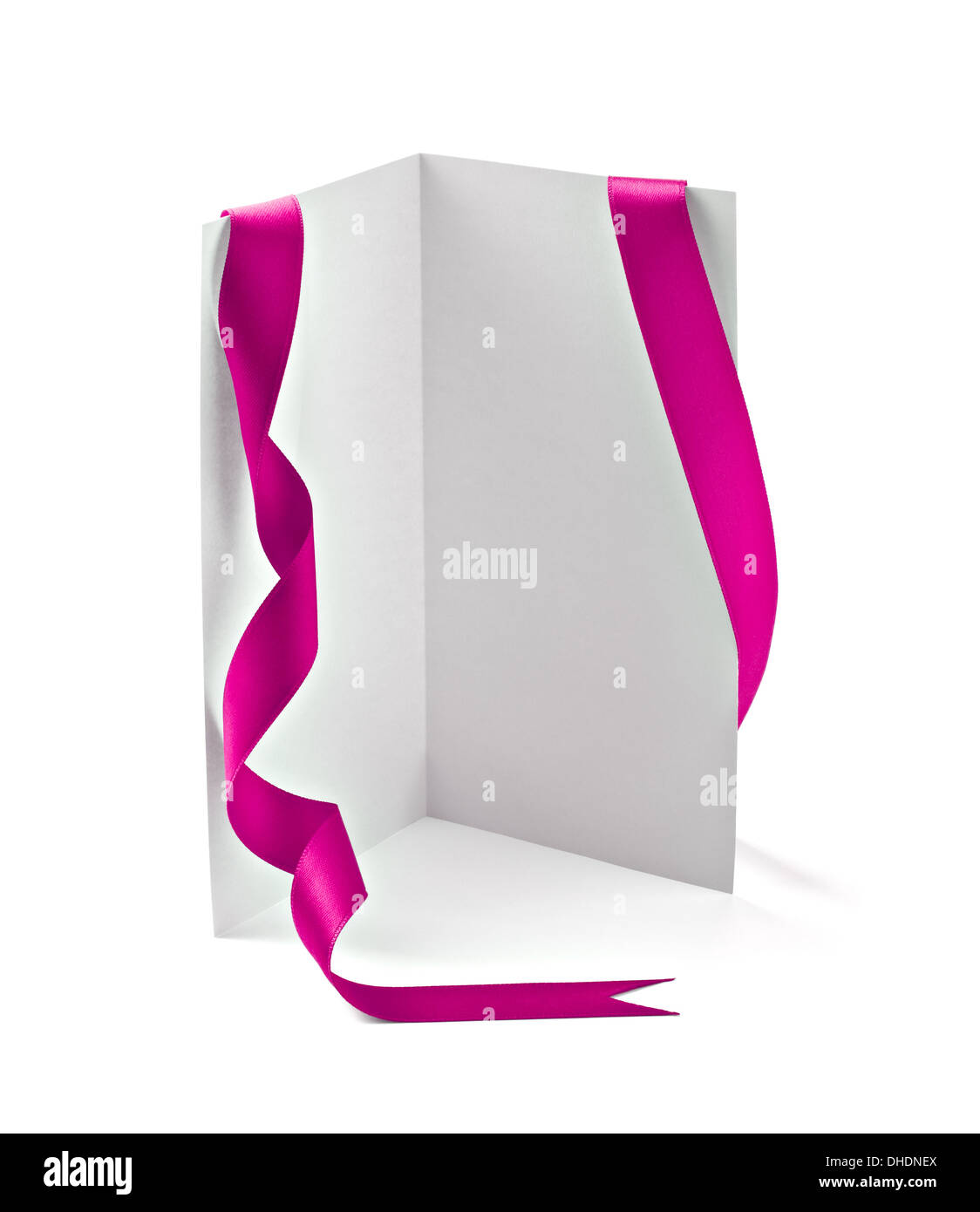 note with ribbon Stock Photo - Alamy