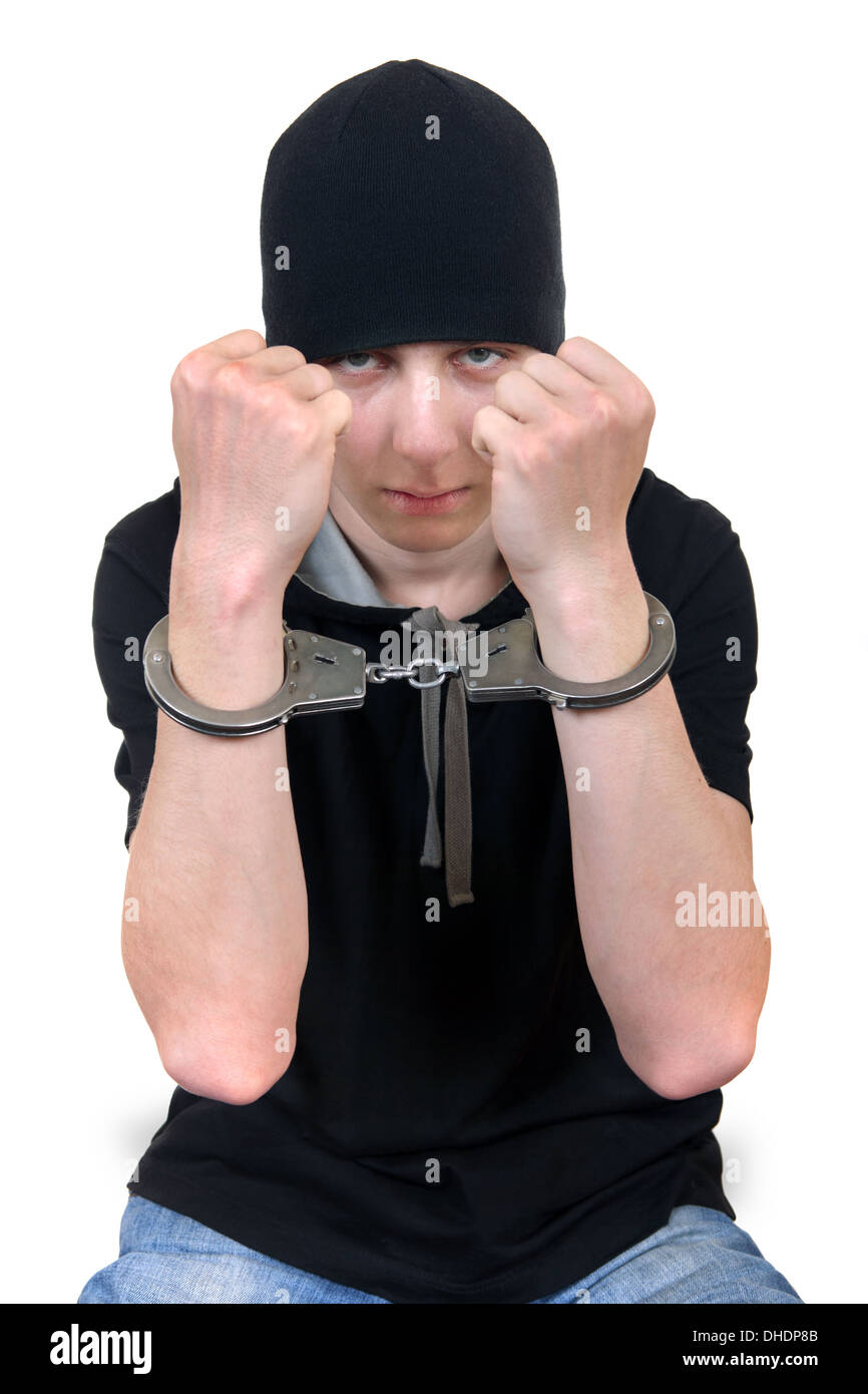 Man in Handcuffs Stock Photo Alamy