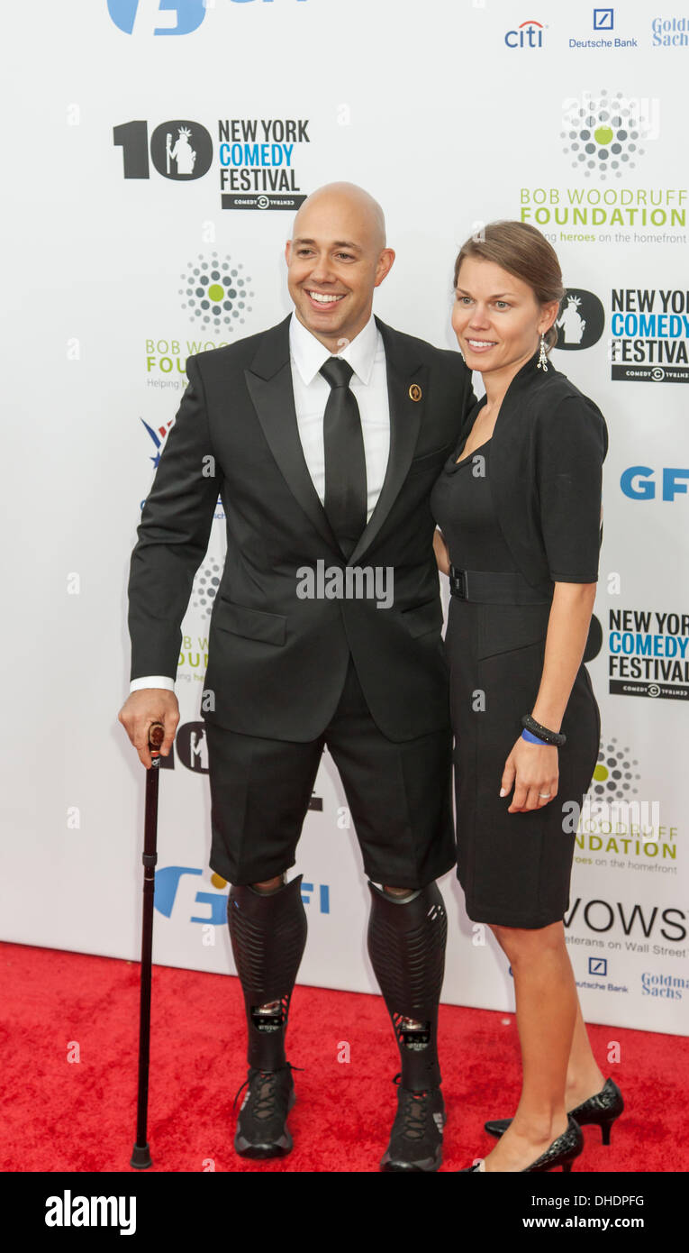 NEW YORK, NY NOVEMBER 06 Sergeant Brian Mast and Brianna Mast(L R