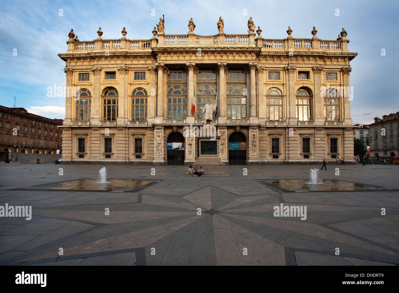 Museum of Ancient Art at Palazzo Madama in Piazza Castello, Turin, Piedmont, Italy, Europe Stock Photo